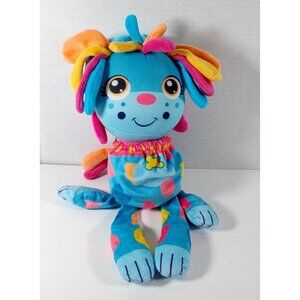 Jay  & Play Plush Flip Zee Pets Zee Puppies Bright Soft Reversible 14" Plush